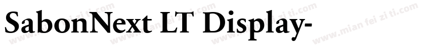 SabonNext LT Display字体转换